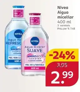 Rossmann NIVEA Aigua micellar oferta