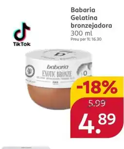 Rossmann BABARIA Gelatina bronzejadora oferta
