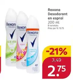 Rossmann REXONA Desodorant en esprai oferta