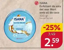 Rossmann ISANA Exfoliant de sals del mar Mort amb oli de coco oferta