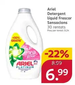 Rossmann ARIEL Detergent Líquid Frescor Sensacions oferta