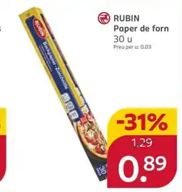 Rossmann RUBIN Paper de forn oferta