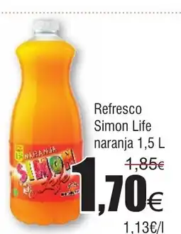 FROIZ Refresco Simon Life naranja oferta