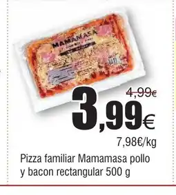 FROIZ Pizza familiar Mamamasa pollo y bacon rectangular oferta