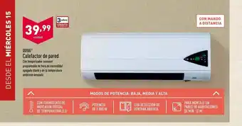 ALDI Quigg Calefactor De Pared oferta
