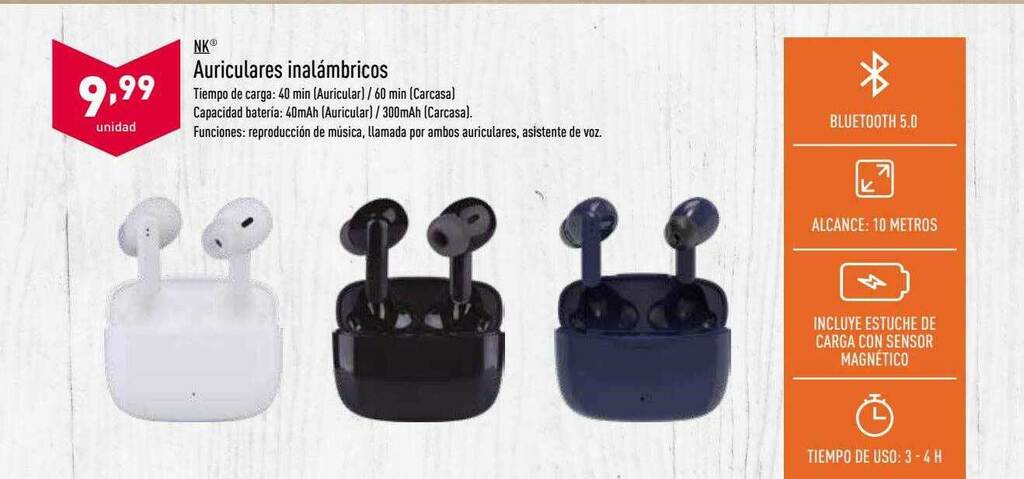 Auriculares discount inalambricos aldi