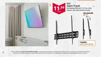 ALDI Hama Soporte Tv Pared oferta