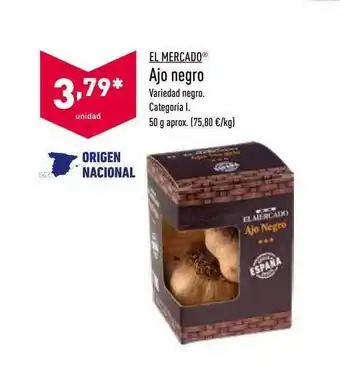 ALDI El Mercado Ajo Negro oferta