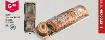 ALDI Special Tronco De Navidad Al Cacao oferta