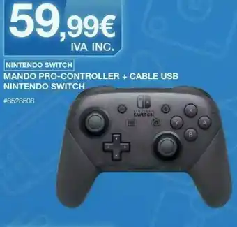 Costco Nintendo Switch Mando Pro-controller + Cable Usb Nitendo Switch oferta