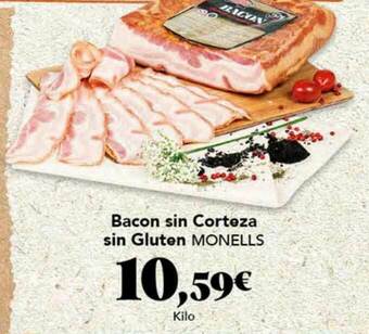 Gadis Bacon Sin Corteza Sin Gluten Monells oferta