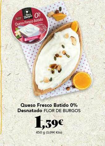 Gadis Queso Fresco Batido 0% Desnatado Flor De Burgos oferta