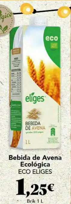 Gadis Bebida De Avena Ecológica Eco Eliges oferta