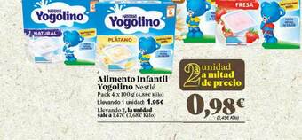 Gadis Alimento Infantil Yogolino Nestlé oferta
