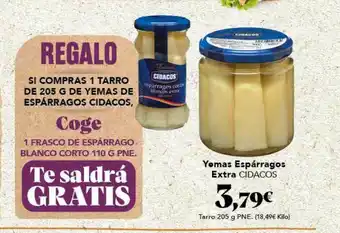 Gadis Yemas Espárragos Extra Cidacos oferta
