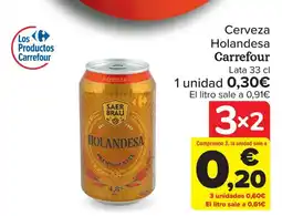 Carrefour Cerveza Holandesa Carrefour oferta