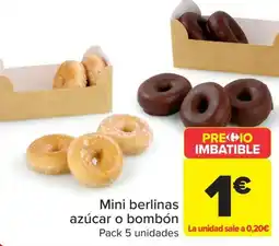 Carrefour Mini berlinas azúcar o bombón oferta
