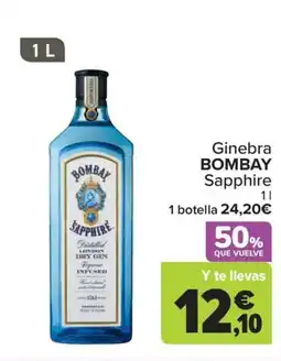 Carrefour BOMBAY Ginebra Sapphire oferta