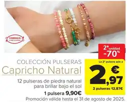Carrefour 12 pulseras de piedra natural para brillar bajo el sol oferta