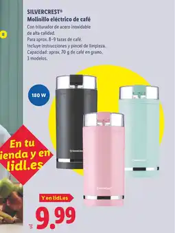 Lidl SILVERCREST Molinillo eléctrico de café oferta