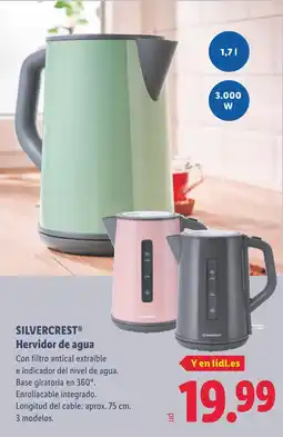 Lidl SILVERCREST Hervidor de agua oferta
