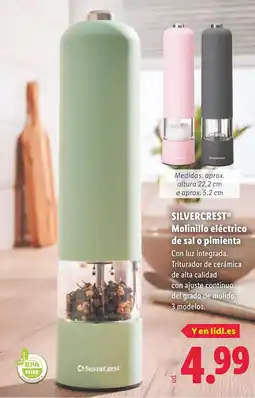 Lidl SILVERCREST Molinillo eléctrico de sal o pimienta oferta