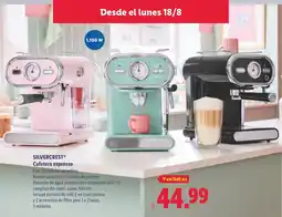 Lidl SILVERCREST Cafetera espresso oferta