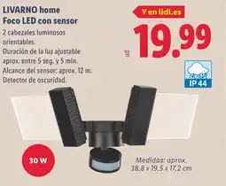 Lidl LIVARNO HOME Foco LED con sensor oferta