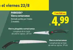 Lidl PARKSIDE Sierra cortarramas oferta