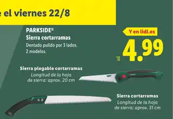 Lidl PARKSIDE Sierra cortarramas oferta