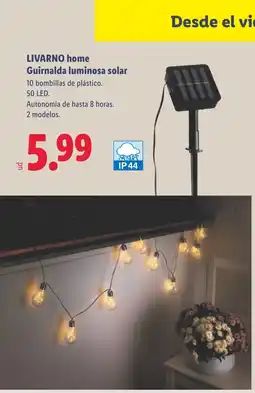 Lidl LIVARNO HOME Guirnalda luminosa solar oferta