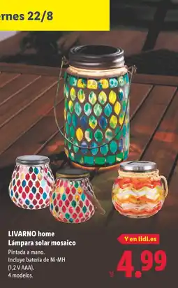 Lidl LIVARNO HOME Lámpara solar mosaico oferta