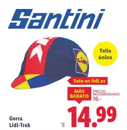 Lidl SANTINI Gorra Lidl-Trek oferta