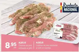 Coviran ALDELIS Chuletas de pavo /kilo adobadas al ajillo oferta