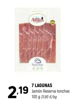 7 LAGUNAS Jamón Reserva lonchas