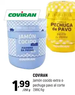 Coviran COVIRAN Jamón cocido extra o pechuga pavo al corte oferta