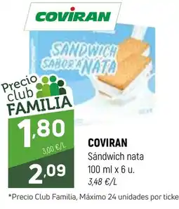 Coviran COVIRAN Sándwich nata oferta