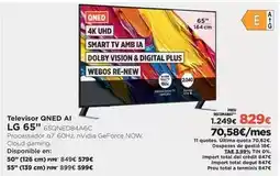 El Corte Inglés Lg - televisor qned ai 65 65qned84a6c oferta