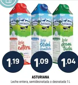 Coviran ASTURIANA Leche entera, semidesnatada o desnatada oferta
