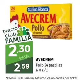 Coviran AVECREM Pollo 24 pastillas oferta