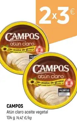 Coviran CAMPOS Atún claro aceite vegetal oferta