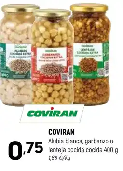 Coviran COVIRAN Alubia blanca, garbanzo o lenteja cocida cocida oferta
