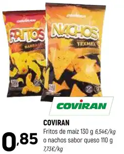 Coviran COVIRAN Fritos de maíz o nachos sabor queso oferta