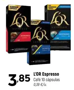 Coviran L'OR Espresso Café 10 cápsulas oferta