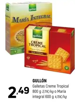 Coviran GULLÓN Galletas Creme Tropical o María integral oferta