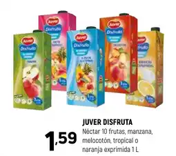 Coviran JUVER DISFRUTA Néctar 10 frutas, manzana, melocotón, tropical o naranja exprimida oferta