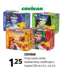 Coviran COVIRAN Fruta+Leche caribe, mediterráneo, multifrutas o tropical oferta