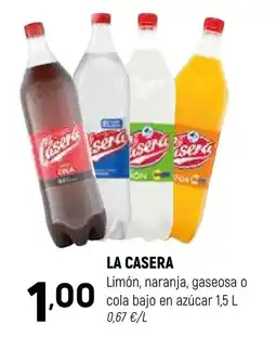 Coviran LA CASERA Limón, naranja, gaseosa o cola bajo en azúcar oferta