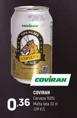 Coviran COVIRAN Cerveza 100% Malta oferta