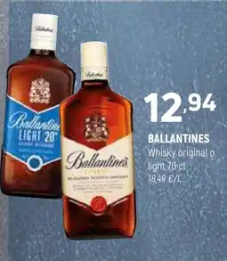 Coviran BALLANTINES Whisky original o light oferta